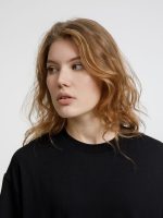 Футболка оверсайз унисекс Lavinia, черная — изображение 6