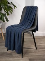 Плед Rombus, синий меланж (джинс) — изображение 6