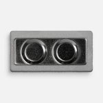 Значок Magnet Matto, серебристый глянцевый — изображение 4