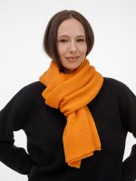 Шарф Nobilis Mono, оранжевый (абрикос) — изображение 6