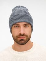 Шапка Nobilis Mono, серая (стальная) — изображение 4