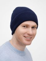 Шапка Nobilis Mono, темно-синяя — изображение 5