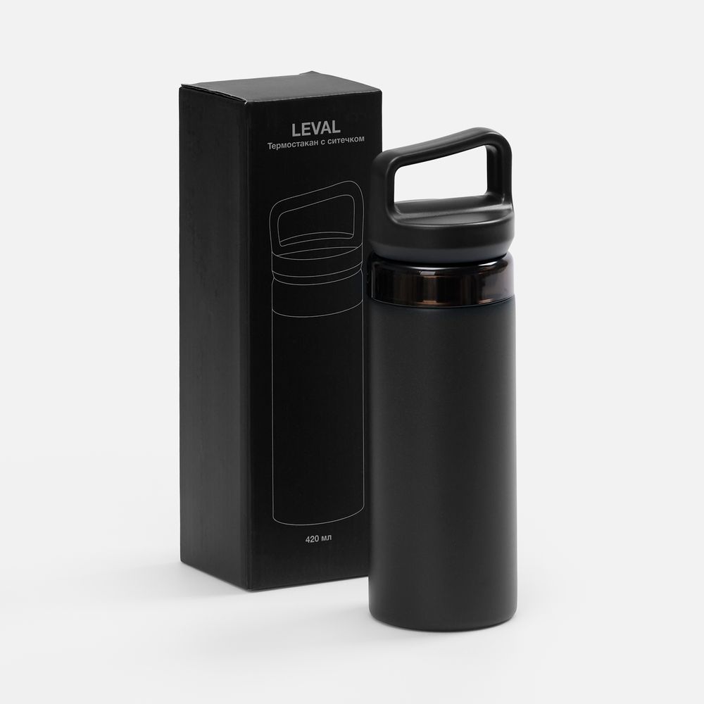 19921.30_6_1000x1000 Термостакан Leval с ситечком, черный — изображение 5