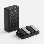 Антистресс-кликер Clacky, черный с серебристым — изображение 6