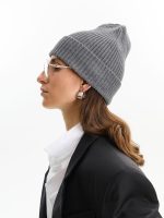 Шапка Bernard, серый меланж — изображение 5