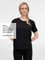 Футболка унисекс Senti, черная — изображение 6
