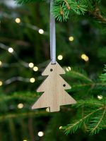 Деревянная подвеска Christmate, елочка — изображение 4