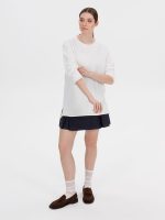 Лонгслив унисекс Siluetti Fuori, молочно-белый — изображение 7