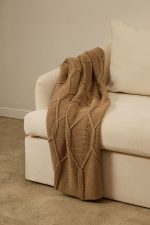 Плед Curve Verve, бежевый меланж — изображение 5