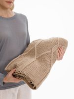 Плед Curve Verve, бежевый меланж — изображение 7