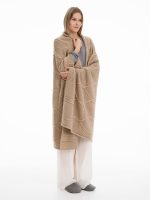 Плед Curve Verve, бежевый меланж — изображение 6