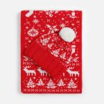 Шапка Holidale, красная с молочным — изображение 3