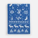 Шарф Holidale, синий с молочным — изображение 3