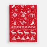 Шарф Holidale, красный с молочным — изображение 3