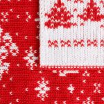 Плед Holidale, красный с молочным — изображение 6