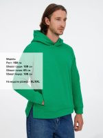 Худи оверсайз унисекс Tolla, зеленое — изображение 6