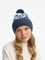 Шапка Wintertude, синяя с белым — изображение 4