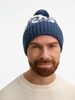 Шапка Wintertude, синяя с белым — изображение 6