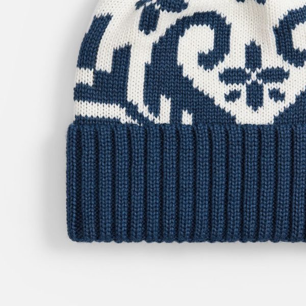 синяя с белым