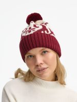 Шапка Wintertude, красная с белым — изображение 4