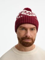 Шапка Wintertude, красная с белым — изображение 6