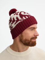 Шапка Wintertude, красная с белым — изображение 7
