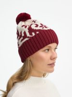 Шапка Wintertude, красная с белым — изображение 5