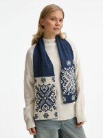 Шарф Wintertude M, синий с белым — изображение 5