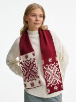 Шарф Wintertude M, красный с белым — изображение 5
