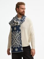 Шарф Wintertude L, синий с белым — изображение 6