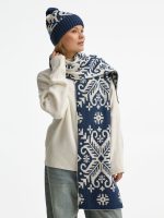 Шарф Wintertude L, синий с белым — изображение 7