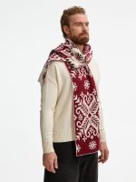 Шарф Wintertude L, красный с белым — изображение 6