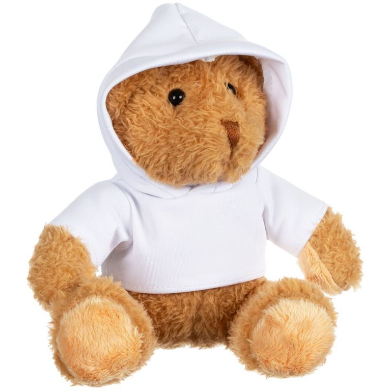 Мягкая игрушка «Мишка Cuddleton» в белом худи — изображение 2