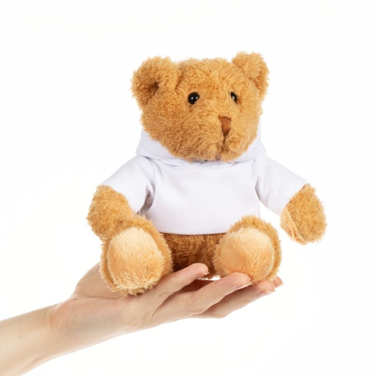 Мягкая игрушка «Мишка Cuddleton» в белом худи — изображение 5
