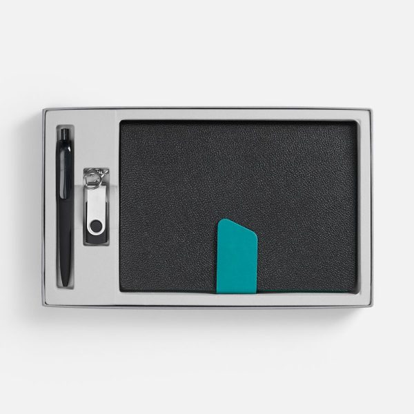 черный с бирюзовым