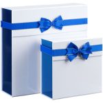 Коробка складная Gallant, L, белая с синим — изображение 6