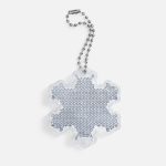 Пешеходный светоотражатель с цепочкой «Снежинка»