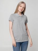Рубашка поло женская Virma Lady, серый меланж — изображение 5