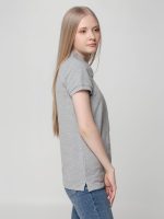 Рубашка поло женская Virma Lady, серый меланж — изображение 6