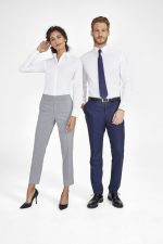 Рубашка мужская с длинным рукавом Brighton, белая — изображение 4