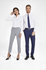 Рубашка мужская с длинным рукавом Brighton, белая — изображение 4