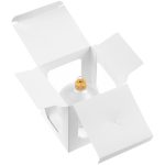 Елочный шар Gala Matt в коробке, 8,5 см, белый — изображение 5