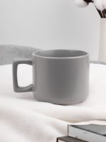 Чашка Jumbo в коробке матовая, светло-серая — изображение 6