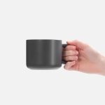 Чашка Jumbo в коробке матовая, темно-серая — изображение 3