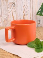 Чашка Jumbo в коробке матовая, оранжевая — изображение 4