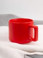 Чашка Jumbo в коробке матовая, красная — изображение 5