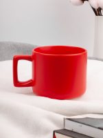 Чашка Jumbo в коробке матовая, красная — изображение 6