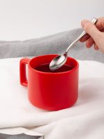 Чашка Jumbo в коробке матовая, красная — изображение 7