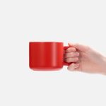 Чашка Jumbo в коробке матовая, красная — изображение 3
