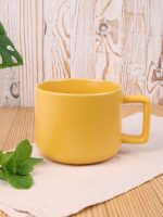 Чашка Jumbo в коробке матовая, желтая — изображение 5